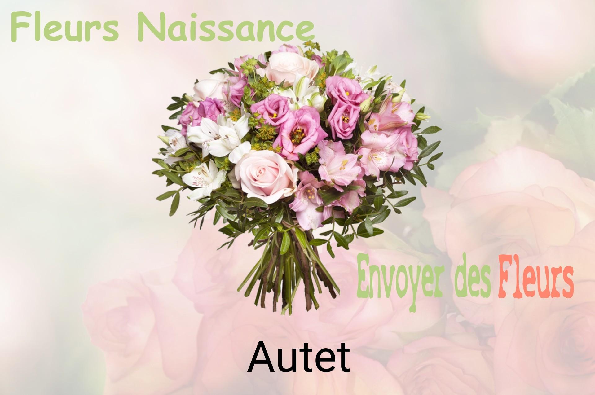 Bouquet de fleurs de naissance livré à Autet